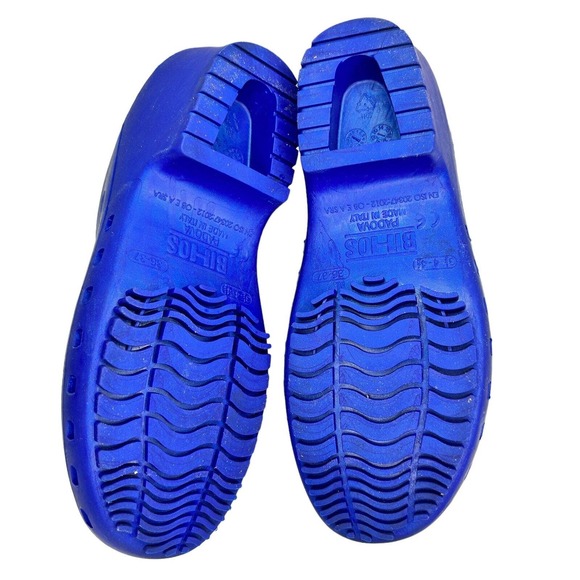 Calzuro classics Blue Metallic Comfort Work Clogs w/holes size EU 36-37 US 6-7 - Picture 8 of 8